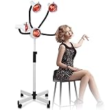 750W 5 Head Standing Hair Dryer Professional, Infrared Heat Lamp Salon Hair Dryer Adjustable Height Ideal for All Hair Styling Needs, Complete with Chrome Arms and Metal Lampshade