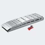 Carga máxima: 680kg WilTec Rampa Carga Motocicletas ATV Aluminio Plegable Quads Motos Vehículos Ayuda Transporte 228cm 680kg