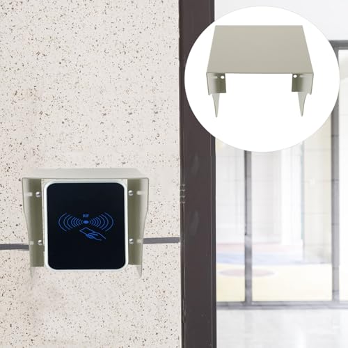 Cache-prise mural fer argenté anti-choc pour borne de recharge extérieure