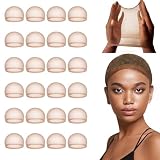 Lashey Seamless HD Wig Cap 24 Pieces Dark Brown Wig Caps Soft Ultra-thin Braided for Women Swiss Lace Stretchy Breathable HD Lace