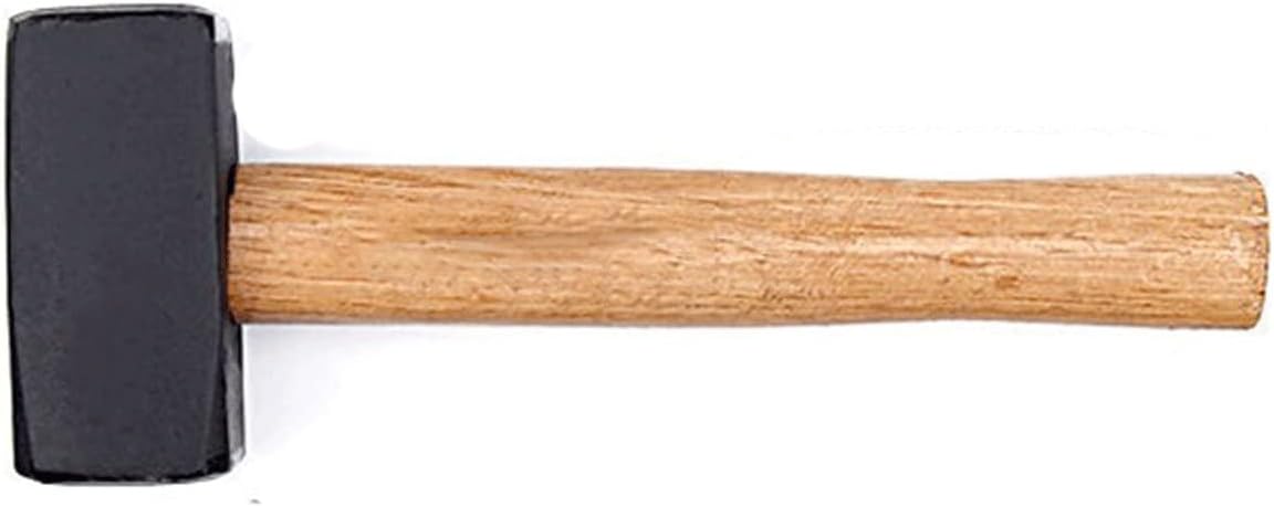 INLIMA Hammer Sledgehammer Iron Hammer Square Head Wooden Handle Solid One Heavy Masonry Hammer Smashing Wall Demolition Masonry Tools