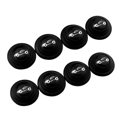 BRAINLE Car Door Shock Absorber Pads Rubber Hood Pad Sound Proof Sticker Accessories (Compatible for Hyundai Venue, Creta, i10, i20, Aura, Verna, Tucson, Kona, Alcazar)(8 Pcs)