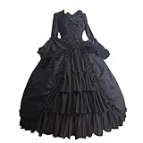 Stil: Renaissance Kostüm Frauen mittelalterliche Kleidung viktorianische Kostüme, Vintage Maskerade Party Swing Kleid. Bitte tragen Sie einen Petticoat, wenn Sie den flauschigen Effekt wie auf dem Bild wünschen.