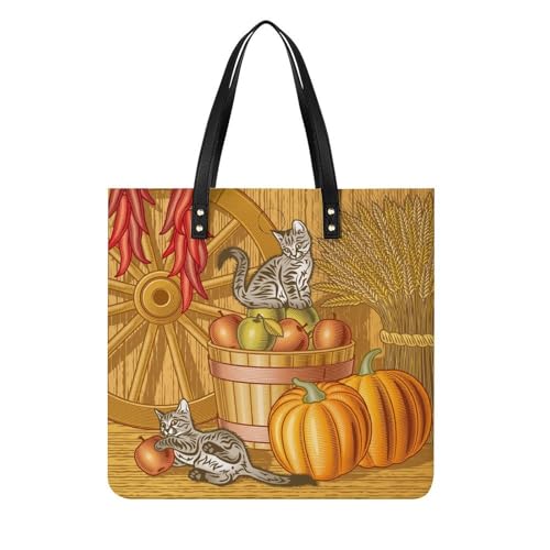 Tote bag chat citrouille le compagnon idéal de vos sorties et voyages citadins