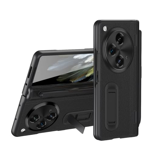 Coque OnePlus Open antichoc pour éviter les rayures avec étui cuir et béquille