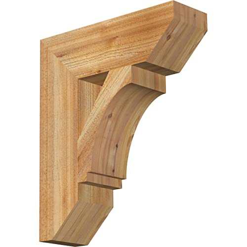 6"W x 20"D x 24"H Imperial Slat Rough Sawn Bracket, Western Red Cedar
