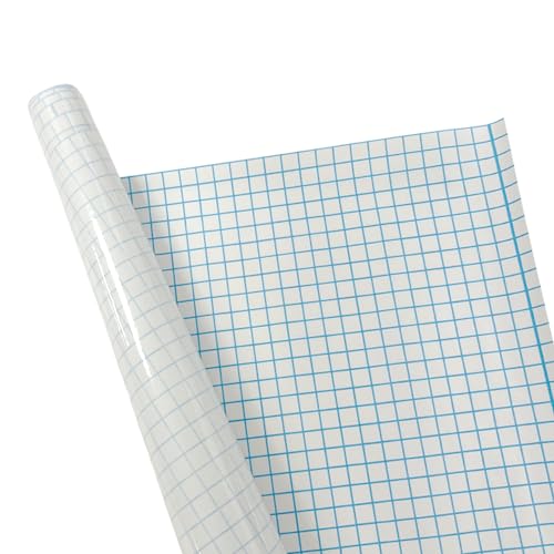 Janrax 50cm x 10m Clear Glossy CPP 0.06mm Thick Self-Adhesive Book Cover Roll