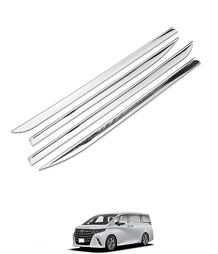 【Motors shop】トヨタ アルファード/ヴェルファイア 30系 前期 後期 車種専用設計 ドアトリム サイド ドアアンダーガーニッシュ ステンレス 鏡面仕上げ メッキモール アクセサリー カスタム パーツ 外装 4P