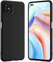 Shockproof Silicon Matte TPU Flexible Back Cover Case for Oppo Reno4 Z 5G (Black)