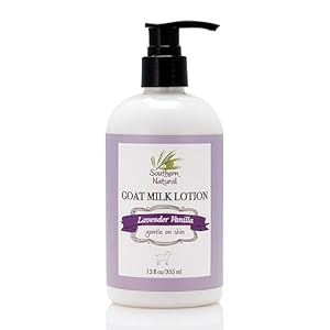 Lavender Goat Milk Soap Bar 3 Pack and Lavender Vanilla Goat Milk Lotion–Gentle Face and Body Care for Dry Skin Ideal for Men Women Kids