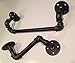 25 Home Decor Complete Bathroom Set of Industrial Black Pipe with Toilet Paper Holder, Rack, and 14