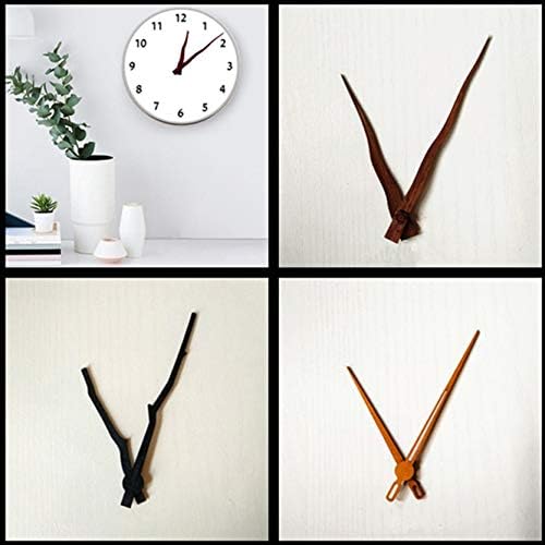 Clock Parts & Accessories 10 Sets Professional and Practical Quartz Wall Clock Wooden Hands DIY Repair Tool Parts Kit High-Grade Black Walnut Pointers - (Color: I)