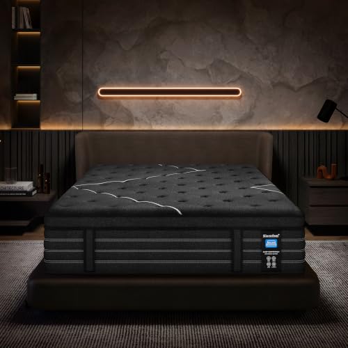 Extra Firm King Size Mattress 14 Inch, Reinforced Edge Support...