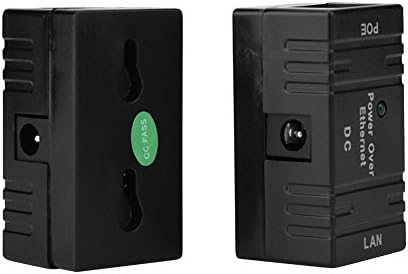 2Pcs Poe Power Injector, Ethernet Combiner Poe Injector, Ethernet Hard Wired Wall Adapter 10-100Mbps Network Combiner Power Supply Module