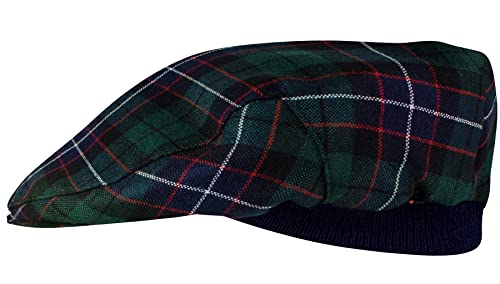 Casquette Plate Motif Tartan mixte taille unique en laine pour automne et hiver