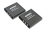 Aus dem Hause INTENSILO. INTENSILO 2X Li-Ion Akku 800mAh (3.7V) kompatibel mit Kamera Camcorder Praktica Luxmedia 6105, 6403, 6503, 7203, 7303, 7403 Ersatz für NP-40, D-Li8, Klic-7005.