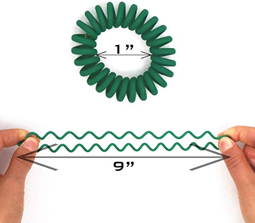 79Style 50Pcs Spiral Hair Ties Matte No Crease Coil Hair Ties Colorful Bulk Hair Coils Telephone Phone Cord Coil Ponytail Holder For Girls Women ( Candy -Small) #TOP4