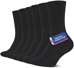 YouShow Lot de 6 paires de Chaussettes de Sport, pour Homme et Femme, rembourrées, en coton, respirantes