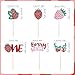 24pcs Strawberries Glitter Cupcake Decorations, Berry Sweet One Strawberry Cake Toppers Berry Cupcake Picks for Baby Shower Kids Birthday Party Supplies