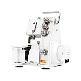 Fenjidrop 4-Thread Overlock Sewing Machine, 1200SPM Serger Sewing Machine with Adjustable Stitch, 100W Industrial Overlock SewingMachine for Home & Professional Use, 100W Power (110V)