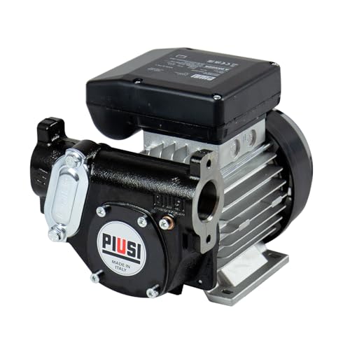 PIUSI Pompa Travaso Gasolio Elettrica Professionale - Portata 56 l/min 230V, Corpo in Ghisa, Ciclo Continuo, Valvola Bypass Integrata | Panther 56 (F00730000)