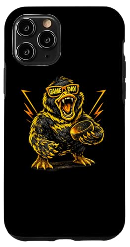 Funny Hockey Duck Game Day Vintage Shirt Fans �X�}�z�P�[�X iPhone 11 Pro �p