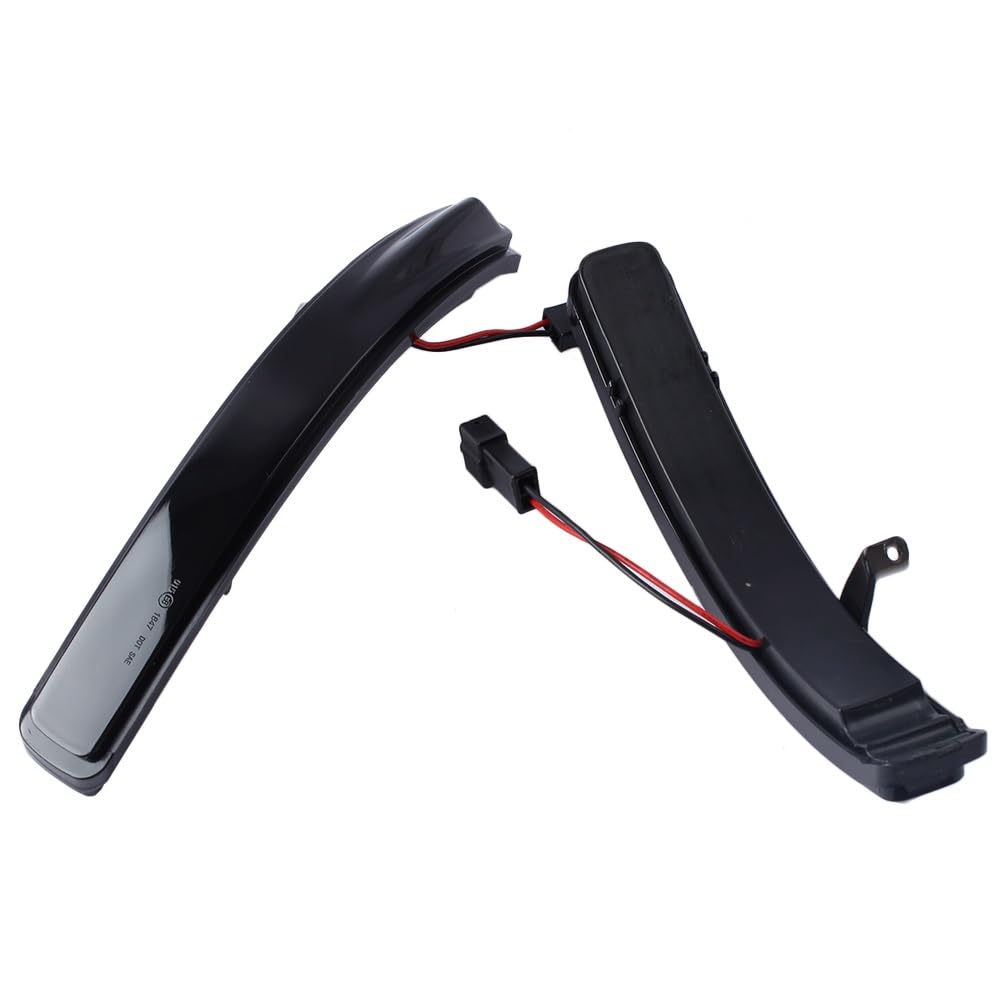 SYLTER Intermitentes AutomóViles Luz Señal Giro Espejo Lateral Luces Led Señal Giro Ámbar Dinámicas con Lente Ahumada para Ford para Explorer 2011-2019 Accesorios Coche Intermitente Espejo Lateral