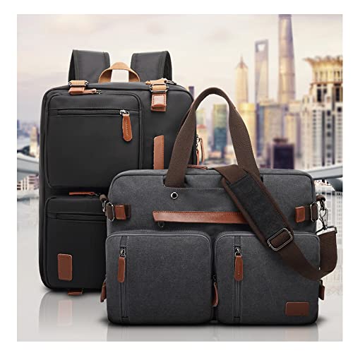 Shoulder backpack men's wearable handbag computer bag nylon Black 45 * 32 * 16cm3