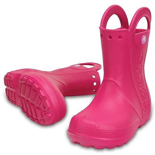 Image of Crocs Kids' Handle It Rain Boots | Waterproof Slip On Shoes | Kids' Rain Boots