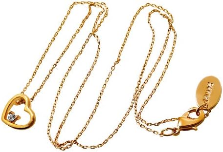 Amazon Disney ディズニー 24金仕上げ ミッキーマウス シンプル ハート ネックレス ゴールド オープンハート 隠れミッキー シルエット スワロフスキー アクセサリー 並行輸入品 ネックレス 通販