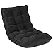 Costway Canapé Paresseux Tatami Pliable Chaise de Plancher Coussin de Chaise de Lit Siège de Sol pour Maison, Bureau 105 x 56 x 15 CM (Noir)