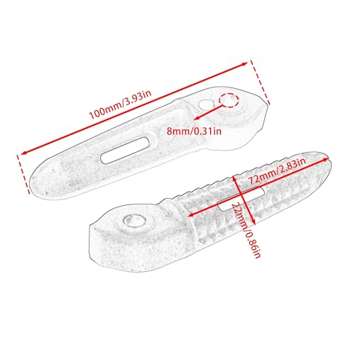Repose pieds arrière de rechange pour Triumph Trident 660 noir - 3