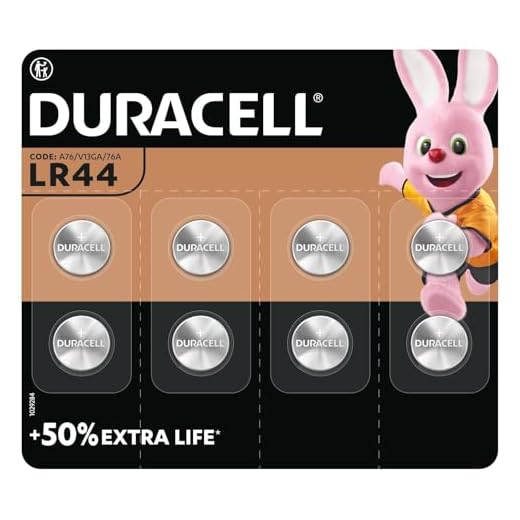 Pile bouton alcaline Duracell spéciale LR44 1,5 V, pack de 8 (76A / A76 / V13GA), conçue pour une utilisation dans les jouets, calculatrices et dispositifs de mesure