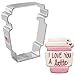 Ann Clark Cookie Cutters Latte Coffee Cup Cookie Cutter by Flour Box Bakery, 3.75"