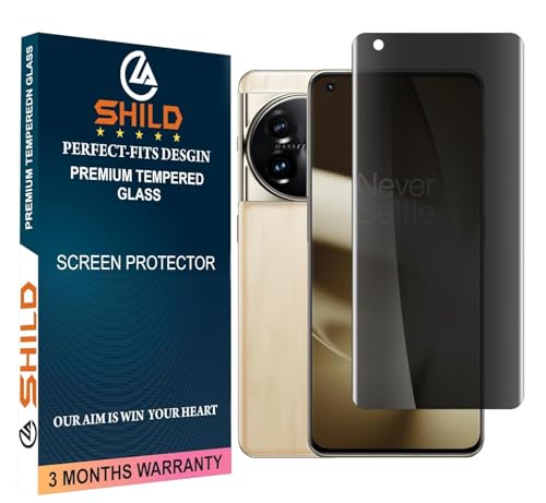 Image of EZ-GLAZ Privacy Tempered Glass for OnePlus 11 (Pack of 1) | Curved UV Privacy Glass | 9H Hardness | Anti-Spy Screen Protector | Fingerprint Unlock Support | HD Clarity | Case Friendly