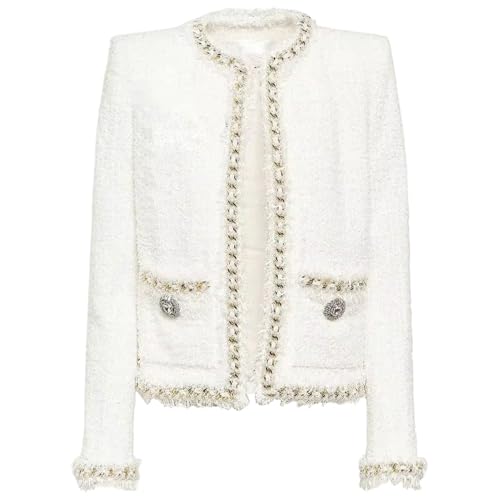 Manteau en tweed pour ongles la décoration de bord en chaîne contre les manucures ternes