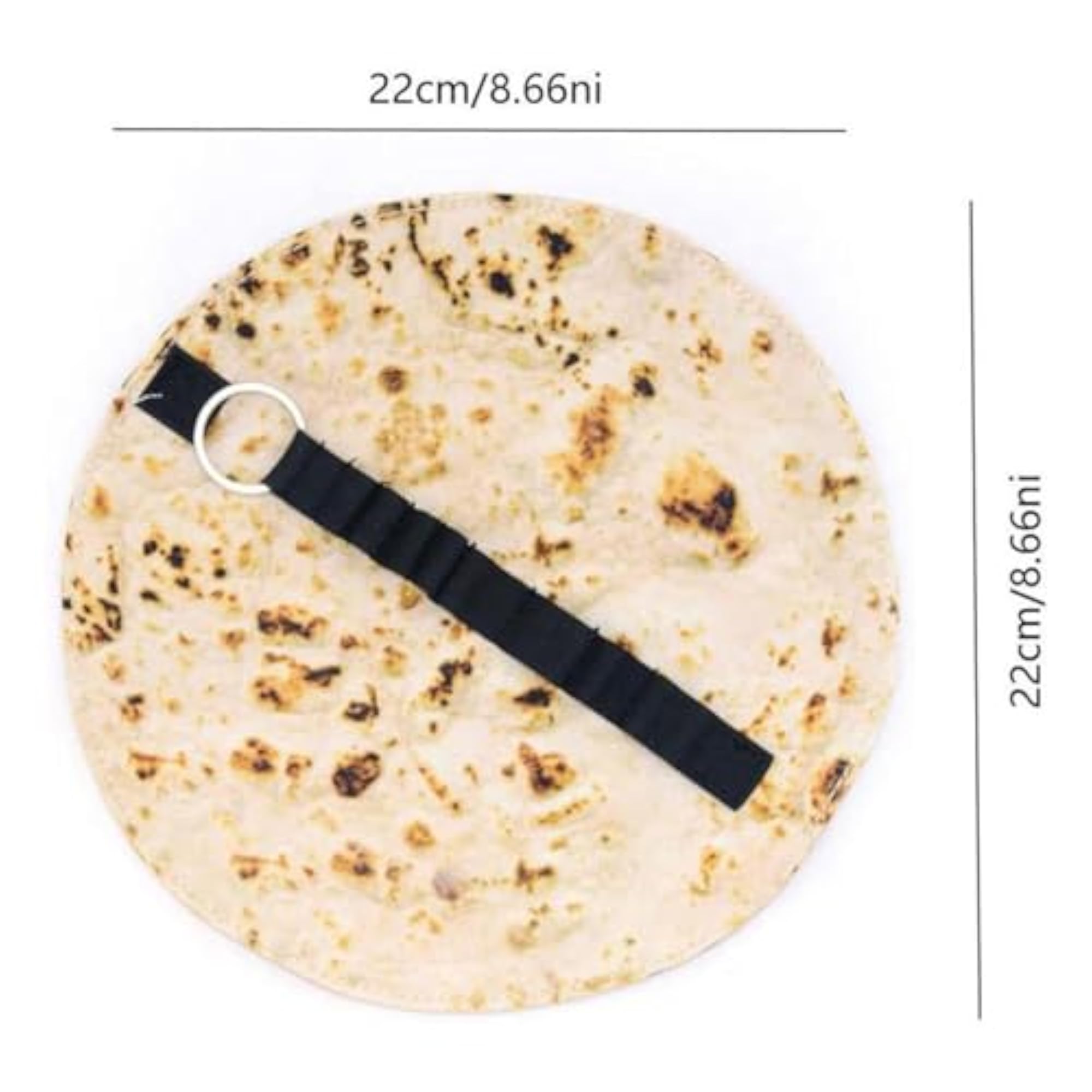 Durable Funny Tortilla Roll Makeup Bag, Travel Pencil Case