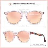 CARFIA Retro Okulary Przeciwsłoneczne Dla Kobiet Polarizowane UV400 Ochrona Małej Twarzy Octanowe Okulary Przeciwsłoneczne CA5286