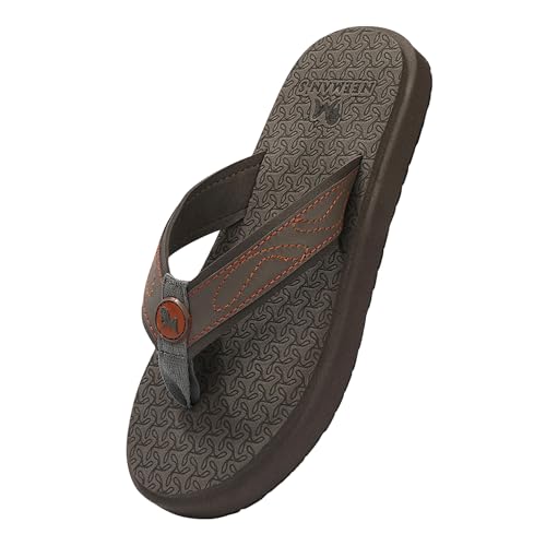 Image of Neeman's Eco Fluffy 2.0 othro slippers for men | Soft Comfortable & Stylish Flip Flops | lightweight | Anti Skid | Arch support daily use chappal