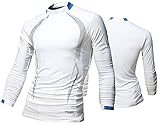 Mmoriah Mens Coolon Long Sleeve Active Sports Turtle-Neck Rash-Guard