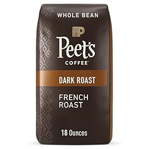Peet’s Coffee, Dark Roast Whole Bean Coffee – French Roast 18 Ounce Bag