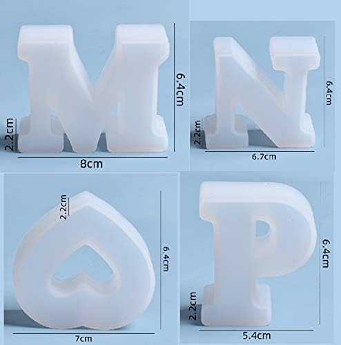 2.5 Inch 26 Pack English Alphabet Letter Mold - Silicone Mold for Resin Casting - Capital Letter Mold by ESEENS - Image 5
