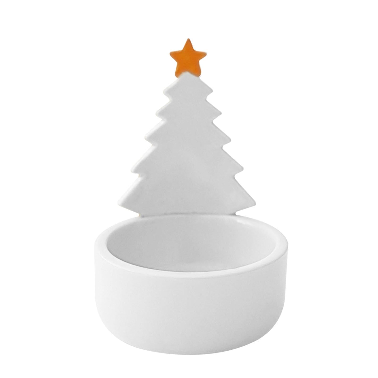 Set 10 Portacandele Per Albero Di Natale In Metallo Argentato - Con Clip Per Rami Fino A 1,5 Cm