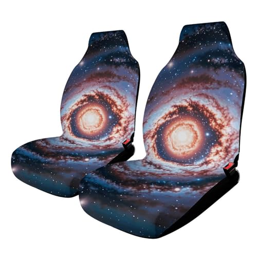 Housse de siège de voiture universelle galaxie lot de 2 finitions soignées pour SUV haut