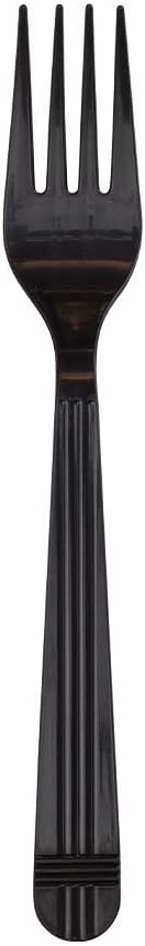 Karat U2060B PP Premium Extra Heavy Weight Forks - Black No Wrap(Case of 1000)