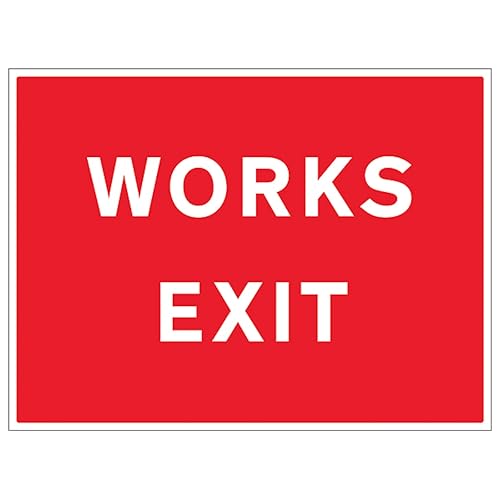 Panneau de sécurité réfléchissant V Safety Works Exit rigide en aluminium