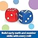 Learning Resources Foam Dice: Dot Dice, Red and Blue 6-Sided Foam Dice, Early Math Skills, Set of 2, Grades PreK+, Ages 3+