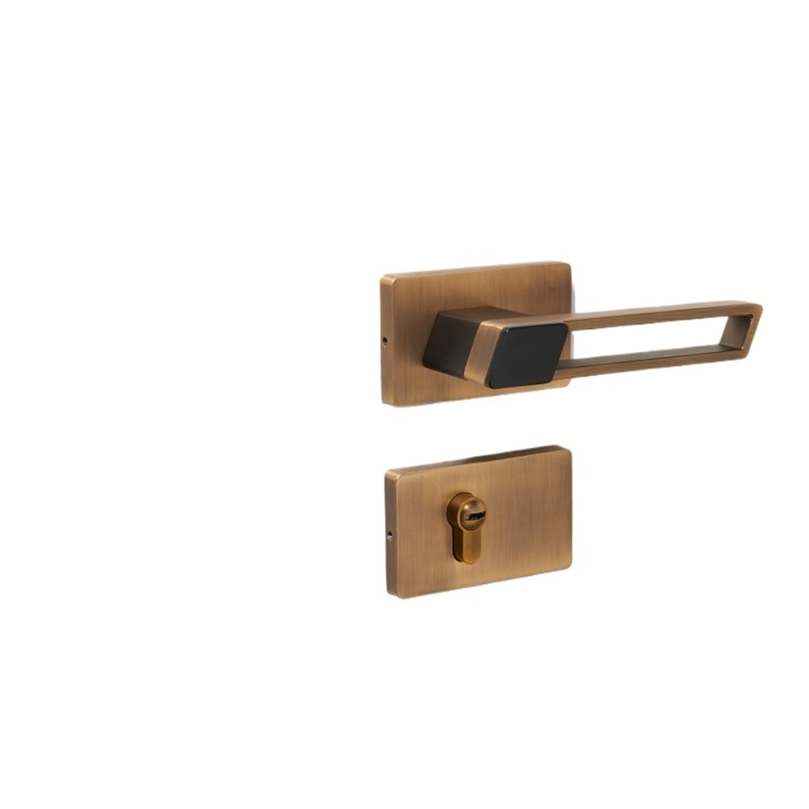 Serrure de porte chambre contre les bruits de loquet avec poignée au verrouillage intérieur fluide