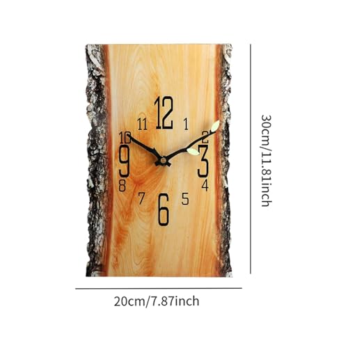 Horloge murale rectangulaire haut de gamme avec affichage annuel pour loft - 3