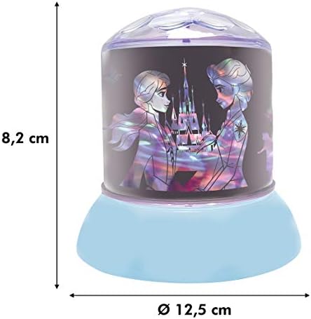 LEXIBOOK NLJ030FZ Nightlight, Luminous projections on The Ceiling, Disney Frozen Icons, Kids Bedroom lamp, Colour Decorative Light